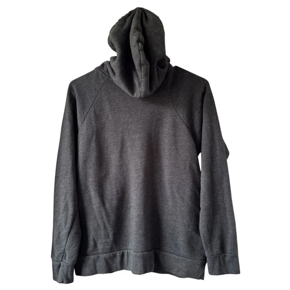 Women's Medium San Diego Print Full Zipper Hoodie Sweater Gray Front Pockets